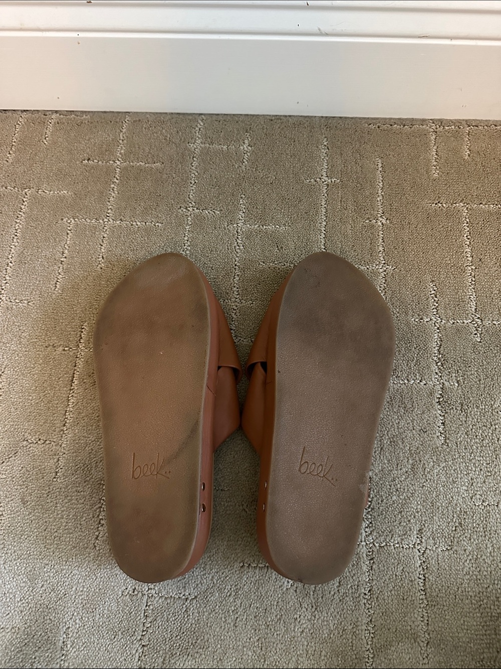 Beek Robin Slide Sandal Tan Size 9 - Picture 5 of 8